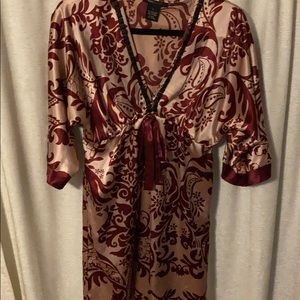 V neck dress